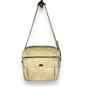 Samsonite Silhouette Vintage Small Overnight Weekender Bag, Cream